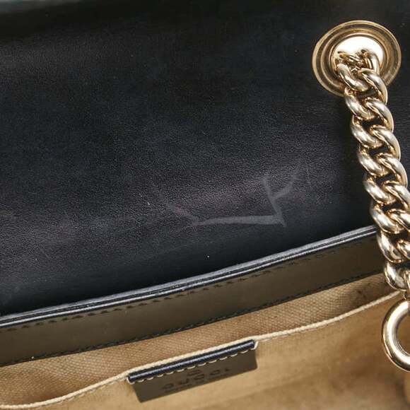 GUCCI Authentic Black Leather Horsebit Shoulder Bag - Picture 4 of 15